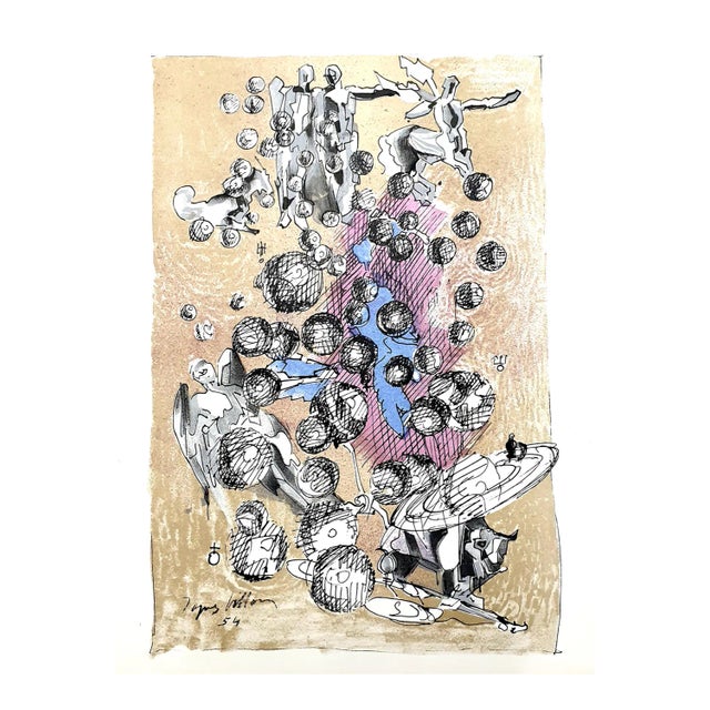 Jacques Villon - Dance of the Universe - Original Lithograph 1959 For Sale