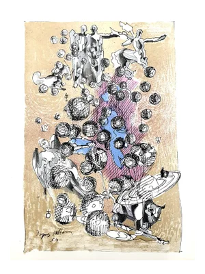 Jacques Villon - Dance of the Universe - Original Lithograph 1959
