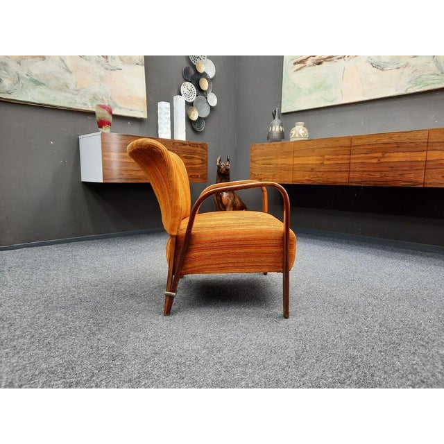 Steiner French Armchairs by Hugues Steiner for Steiner, 1940s, Set of 4 For Sale - Image 4 of 15