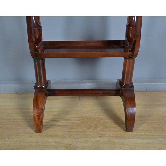 Wood Empire Mahogany Burl Trinket Tray Table, Early 19th Century For Sale - Image 7 of 16