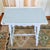 Early 20th Century Blue Painted Scalloped American Farmhouse Side Table For Sale - Image 17 of 18