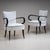 Black Mid-20th Century Pair of Armchairs, possibly Italy For Sale - Image 8 of 9