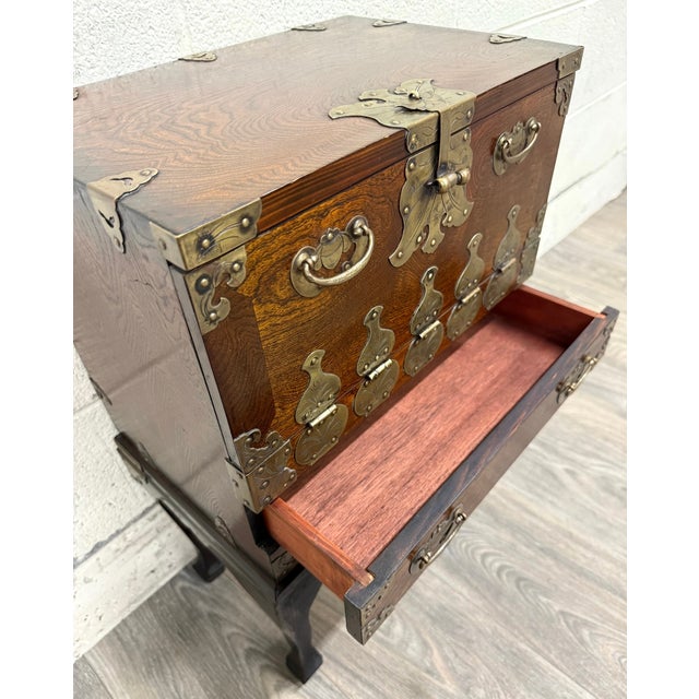 Vintage Korean Bandaji Style Chest Cabinet For Sale - Image 11 of 13