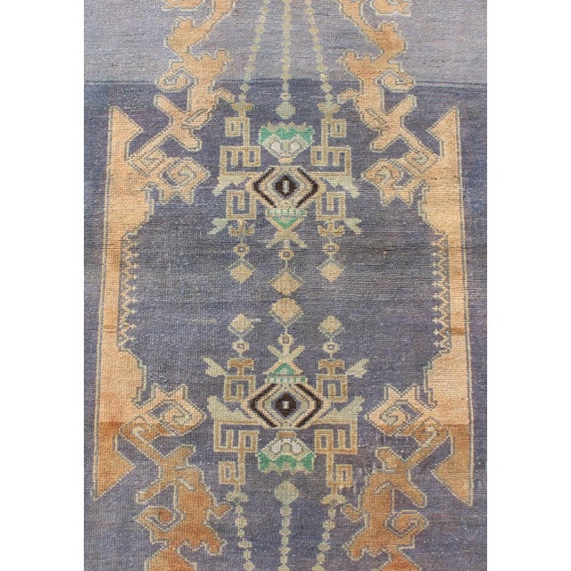 Long Vintage Sivas Runner in Elegant Purple and Brown 4'0 X 13'10 For Sale In Atlanta - Image 6 of 7