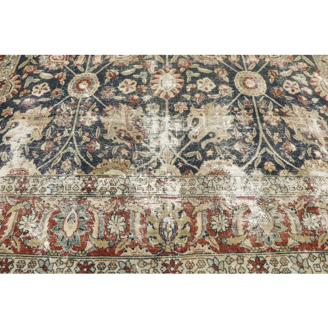 Antique Persian Tabriz Rug, 08'10 X 11'03 For Sale - Image 4 of 9