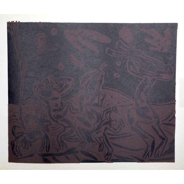 Impressionist 1980s "Les Danseurs au Hibou" (33) Linocuts After Pablo Picasso For Sale - Image 3 of 3