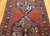 Antique Cloudband Kazak Area Rug, Hand-Knotted Wool, Geometric Design, Red & Blue, 5' x 8' For Sale - Image 9 of 15