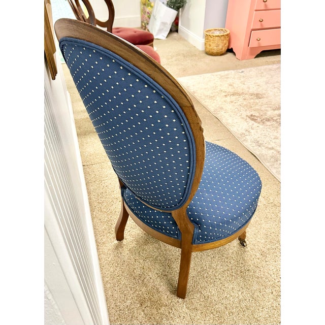 Traditional Mid 19th Century French Regency Balloon Back Side Chair For Sale - Image 3 of 5