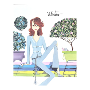 2003 Vintage Fashion Print for Valentino by R Toledo