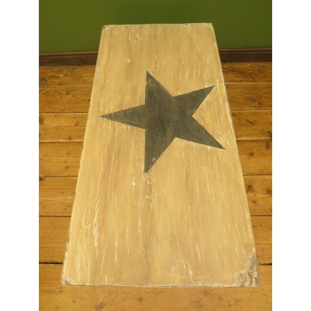 Wood Folk Art Painted Blanket Box with Barn Star Design, 1890s For Sale - Image 7 of 18