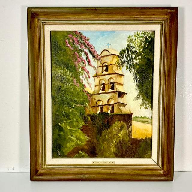 A beautiful impressionist architecture landscape oil painting by American artist Kay McCrabb. It features the Bell Tower...