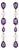 Amethyst & Pearl Drop Multi-Shape Earrings, Silver, Gold, Pair For Sale