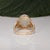 White 5.6Ct Ethiopian Opal Ring With Natural Diamond Accents: Solid 14k Gold, 13x11mm For Sale - Image 8 of 9