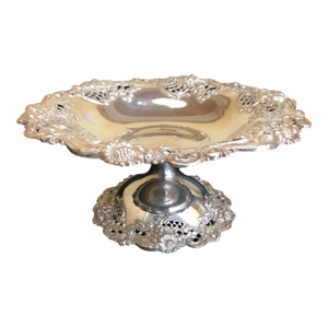 1920s Black Starr & Frost Sterling Silver Tazza Compote