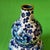 Blue Vintage Cloisonné Enamel Double-Gourd Vase – Blue & White Floral Motif For Sale - Image 8 of 9