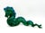 Mid-Century Modern Green and Blue Ceramic Dragon Figure For Sale - Image 12 of 12