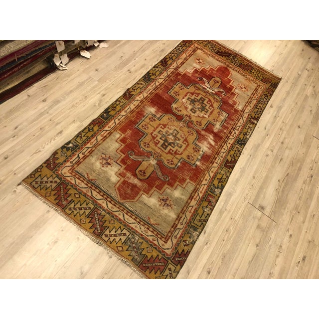 1960s Tribal Anatolian Vintage Distressed Rug - 2′10″ × 6′1″ For Sale - Image 5 of 11