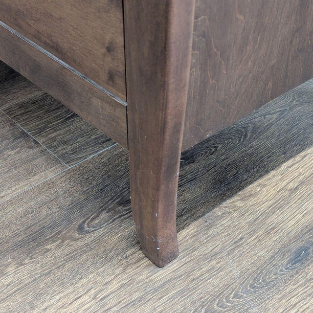 Brown Baronet Maple 6-Drawer Dresser in Dark Wood Finish For Sale - Image 8 of 11