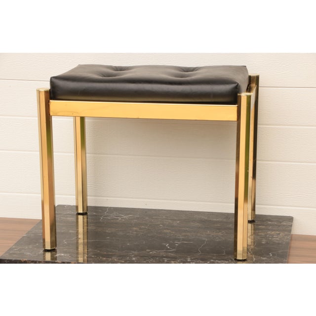Koch Originals Vanity Stool in Gold and Black Chairish