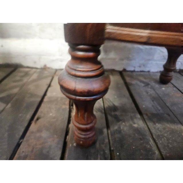 Antique Early 20th Century Burl Mahogany Bedside Table / Nightstand For Sale - Image 4 of 12