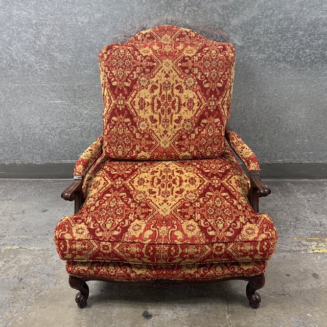 Design Plus Gallery presents the Bergère Armchair from Pennsylvania House. This classic armchair pairs carved wood framing...