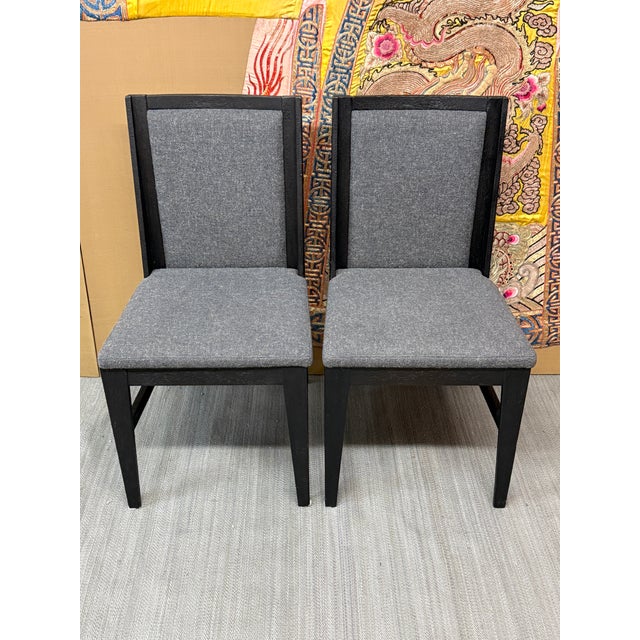Gray International Atelier Upholstered Dora Side Chairs, Pair For Sale - Image 8 of 9