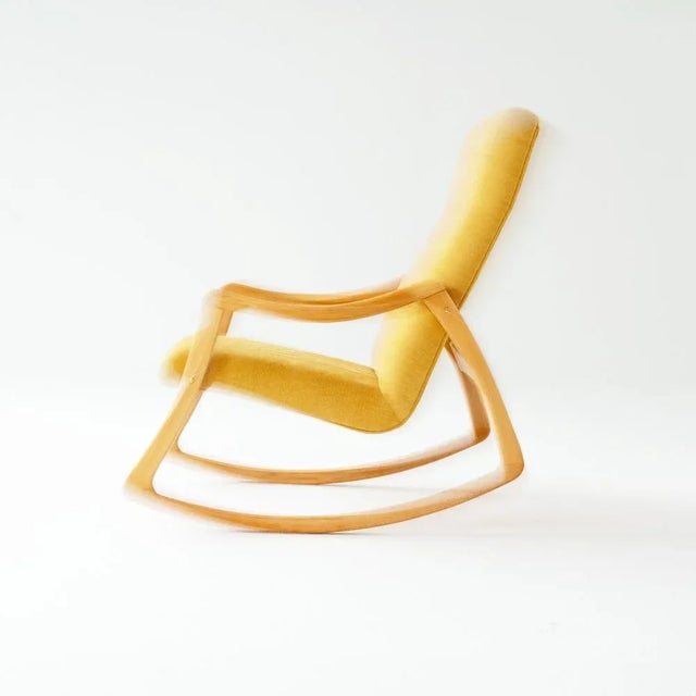 This is a rare find TON rocking chair made of high quality beech wood in 1960s. This piece is fully restored using...