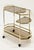 Italian Mid 20th Century Italian Modern Rolling Drinks Cart or Console Trolley of Brass and Smoked Glass For Sale - Image 3 of 14