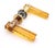 Mid Century European Orange Lucite Lever Door Set For Sale - Image 4 of 6