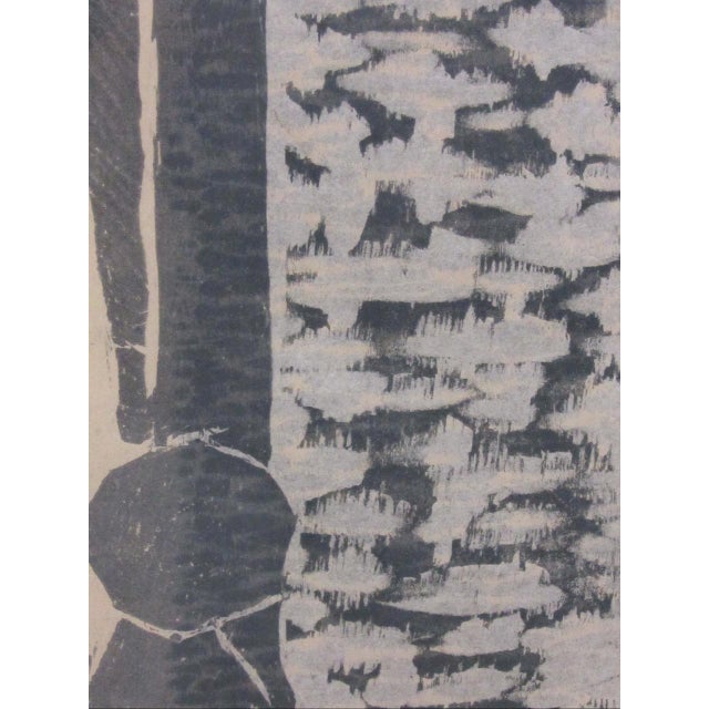 Dove Gray Signed Margo Hoff Woodblock Print For Sale - Image 8 of 16
