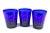 Mid-Century Modern Mid-Century Modern Cobalt Blue Holiday Cocktail Glasses Culver For Sale - Image 3 of 11