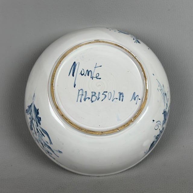 1950s Albisola Mante Majolica Bowl and Cup Set, 1950s, Set of 7 For Sale - Image 5 of 14