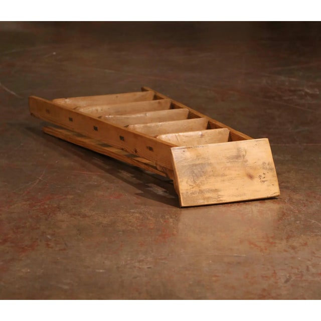 19th Century French Rustic Pine Folding Six-Step Ladder For Sale In Dallas - Image 6 of 8