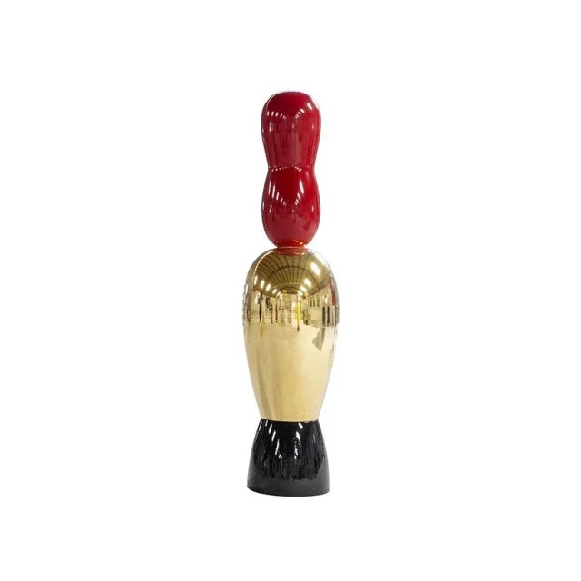 Gold/Red/Black Totem by Alessandro Mendini, Italy, 1970s For Sale - Image 3 of 5