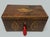 Traditional Antique Georgian Mahogany Satinwood Inlaid Jewelry Cigar Conch Shell Casket Box For Sale - Image 3 of 9