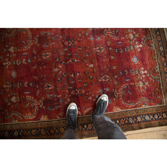 :: Allover covered field of sprawling vines, floral bouquets with long stemmed vines, and heavy abrashes across. A late...