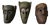 Hand-Carved Hanuman Monkey Masks, Nepal, 1950s, Set of 3 For Sale