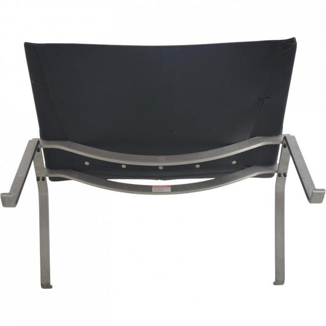 Vintage PK22 Chair in Black Aura Leather by Poul Kjærholm, 2000s For Sale - Image 10 of 13