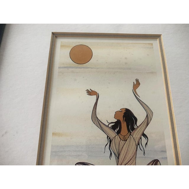 Maxine Noel, Spirits, 1970s, Paintings, Framed, Set of 2 For Sale - Image 4 of 18