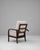 20th Century French Art Deco Upholstered Armchair With Reclining Back For Sale - Image 4 of 18