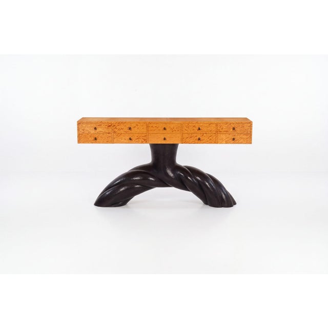 Wendell Castle Twisted Buffet Console Table, 1990 For Sale - Image 4 of 12