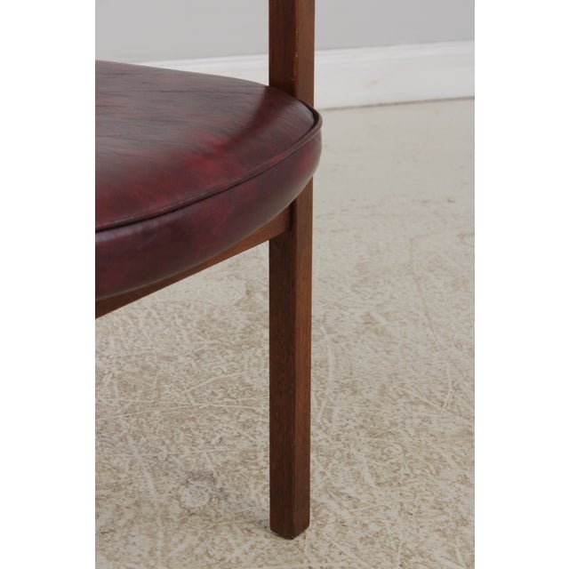 Pair of Jens Risom Mid Century Modern Walnut Armchairs For Sale - Image 15 of 16