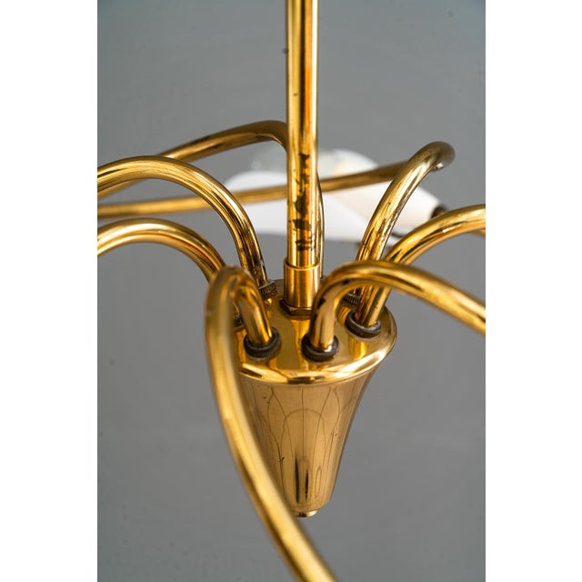 Gold Tornado Chandelier by Rupert Nikoll, Vienna, Austria, 1960s For Sale - Image 8 of 18