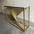 Sculptural Console Table in Gilt Metal with Carrara White Marble Top, 1990s For Sale - Image 4 of 9