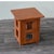 Mission Solid Oak Square End Table With Cut Outs - Michael's Cherry (Mc1) For Sale - Image 4 of 8