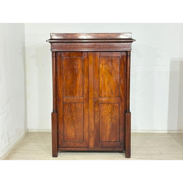 Biedermeier Mahogany and Pine Wardrobe, 1880 For Sale - Image 10 of 10