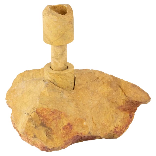 Yellow Jasper Abra Candelabra II by Studio DO For Sale