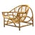 Vintage Coastal Bent Rattan Lounge Chair For Sale