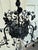 Moe Light Vintage Five Light Black Floral Fixture For Sale - Image 4 of 8