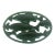 Vintage French Cast Iron Enamelled Green Fish Trivet Made in France For Sale